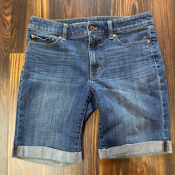 Talbots Flawless Girlfriend Cuffed Bermuda Shorts Size 14 - Picture 2 of 13